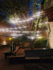 patio at night